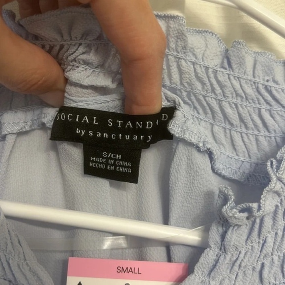 Social Standard by Sanctuary Light Blue Top